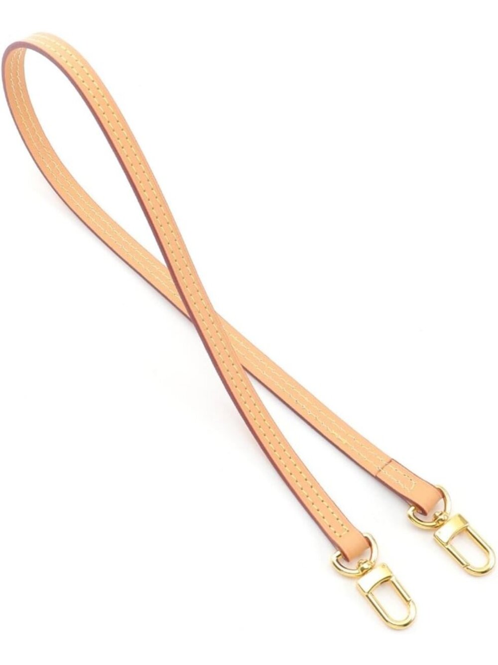 Genuine Vachetta Leather Short Shoulder Straps for Handbags & Accessories